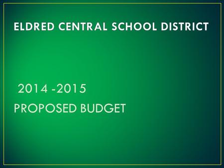 2014 -2015 PROPOSED BUDGET. 2014 - 2015 PROPOSED EXPENDITURES BREAKDOWN Program Expenditures 11,699,361 Capital Expenditures3,003,808 Administration Expenditures1,585,179.