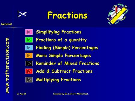 Compiled by Mr. Lafferty Maths Dept.