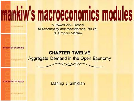 mankiw's macroeconomics modules