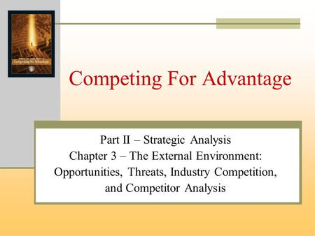 Competing For Advantage