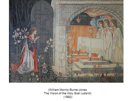 (William Morris) Burne-Jones The Vision of the Holy Grail (udsnit) (1892)