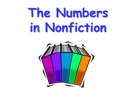 The Numbers in Nonfiction