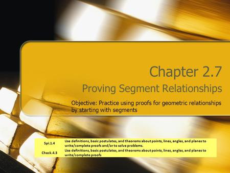 Proving Segment Relationships