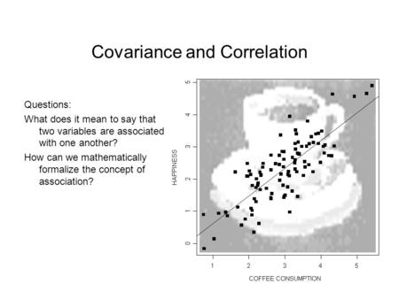 Covariance and Correlation