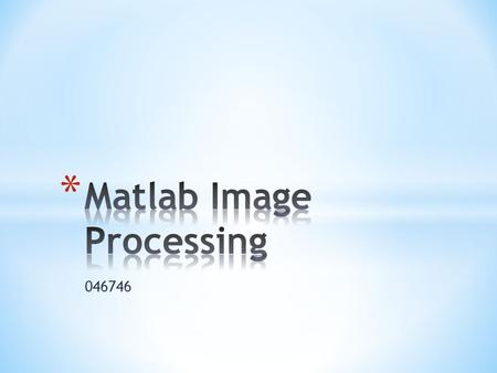 Matlab Image Processing