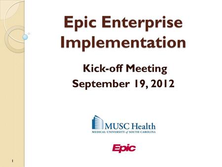 Epic Enterprise Implementation