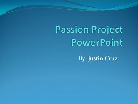 By: Justin Cruz The topic I will be speaking about today will be The Ocean. I will speak about the importance of the ocean and why we need to keep it.