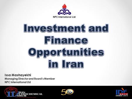 Investment and Finance Opportunities in Iran