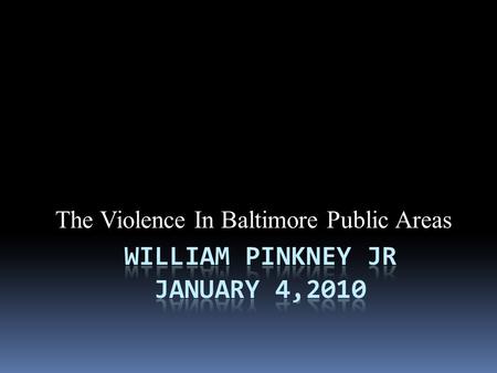 The Violence In Baltimore Public Areas. QUESTIONS.