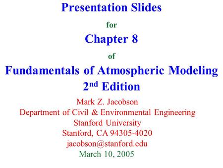 Department of Civil & Environmental Engineering