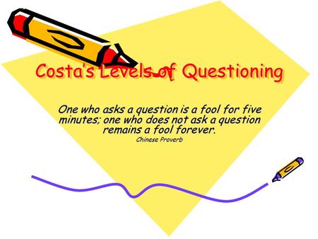 Costa’s Levels of Questioning