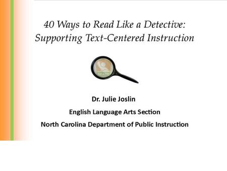 Dr. Julie Joslin. “Obtaining, evaluating, and communicating information; articulating and building on ideas; constructing explanations; engaging.