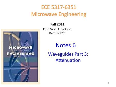 Microwave Engineering