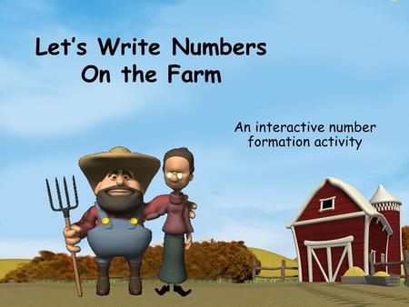 Let’s Write Numbers On the Farm