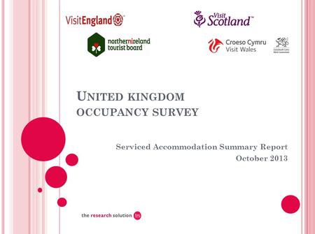 U NITED KINGDOM OCCUPANCY SURVEY Serviced Accommodation Summary Report October 2013 the research solution.