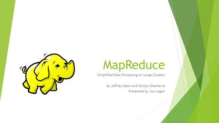 MapReduce Simplified Data Processing on Large Clusters