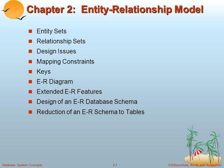 Chapter 2: Entity-Relationship Model