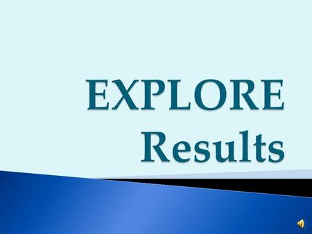  Results answer three important questions: ◦ Where do I stand right now? ◦ What are my plans and goals after high school? ◦ Am I on track for college?