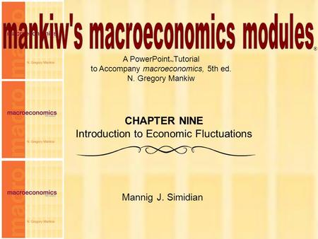 mankiw's macroeconomics modules