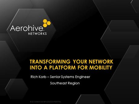 Transforming your network into a platform for mobility