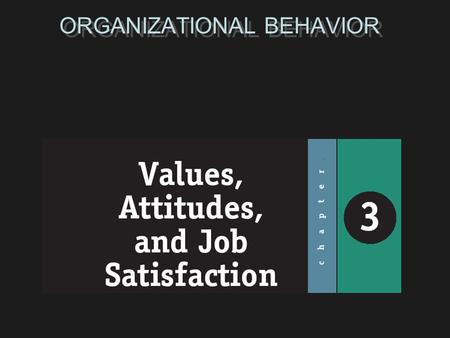 ORGANIZATIONAL BEHAVIOR