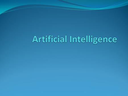 Artificial Intelligence