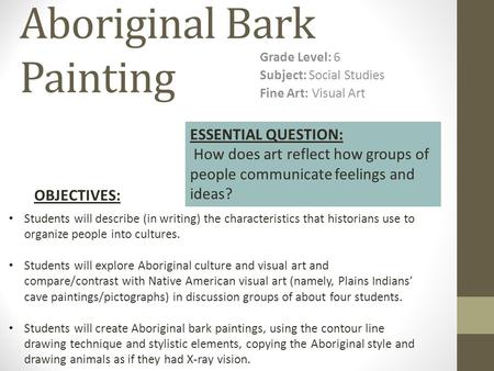 Aboriginal Bark Painting