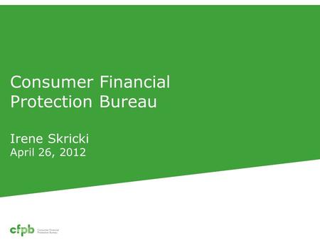 Consumer Financial Protection Bureau