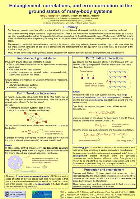 Part 2: Indirect interactions We assume that two quantum objects A and C interact only via another object (or objects) B. No other assumptions are made.