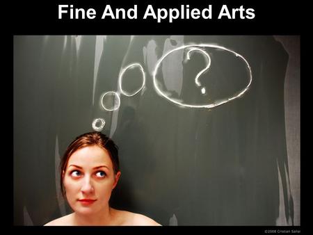 Fine And Applied Arts.