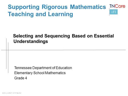 Supporting Rigorous Mathematics Teaching and Learning