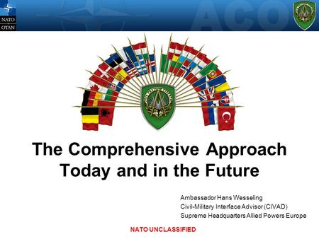 The Comprehensive Approach Today and in the Future