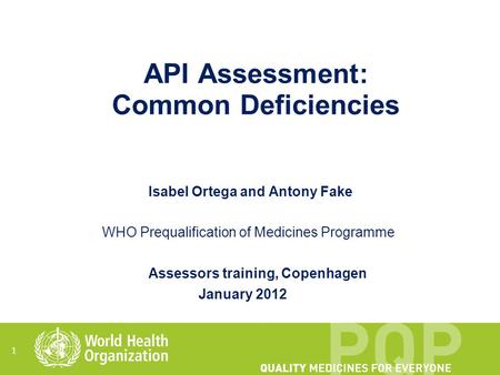 API Assessment: Common Deficiencies