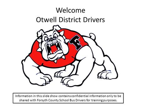 Welcome Otwell District Drivers