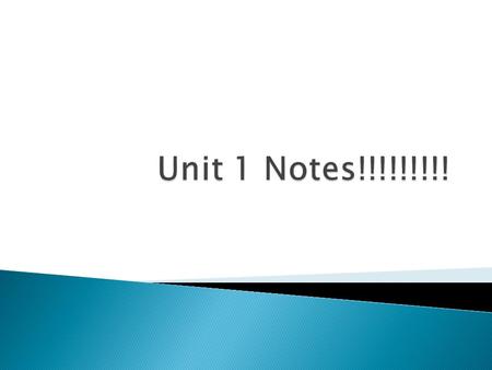 Unit 1 Notes!!!!!!!!!.