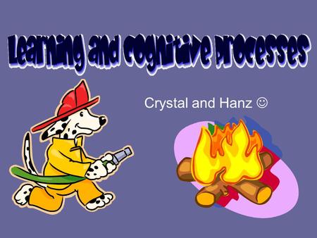 Crystal and Hanz Learning: Principles and Applications Social Learning –Form of learning in which the organism observes and imitate the behavior of others.