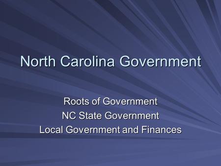 North Carolina Government