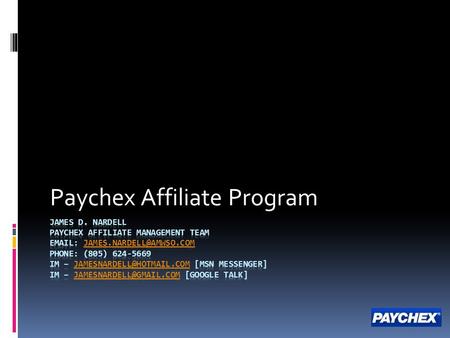 Paychex Affiliate Program