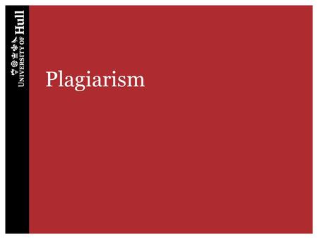 Plagiarism.