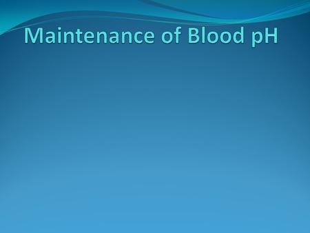 Blood pH The normal pH of blood is around 7.35, which is the optimal pH for the majority of enzymes in our body. If the blood pH changes significantly,