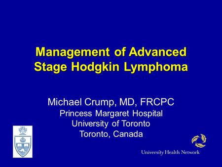 Management of Advanced Stage Hodgkin Lymphoma