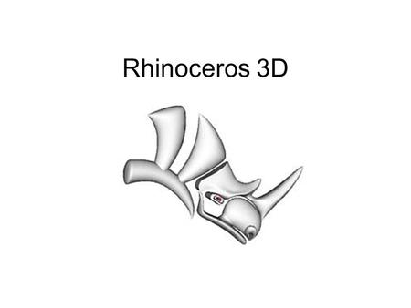 Rhinoceros 3D.