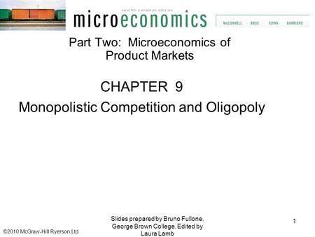 Monopolistic Competition and Oligopoly