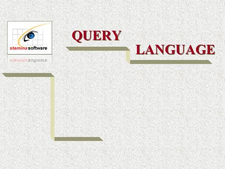 QUERY LANGUAGE. Option A Select A - for Amend in desired process Enter a fictitious code Press File name associated with this file will be displayed at.