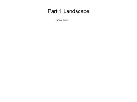 Part 1 Landscape Hannu Laine. Pointer parameters //prototype of swap void swap(int *a, int *b); //application void main(void) { in number1 = 1, number2.