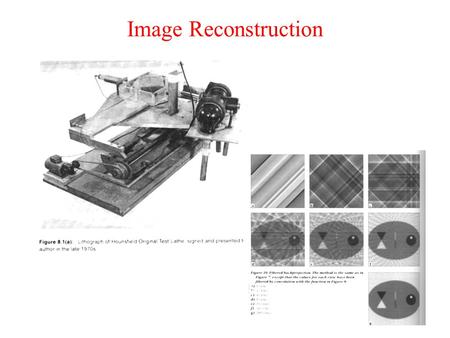 Image Reconstruction.