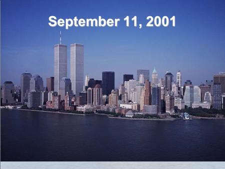 September 11, 2001.