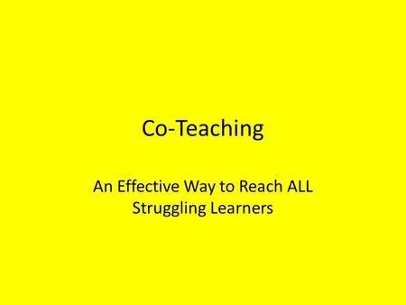 An Effective Way to Reach ALL Struggling Learners