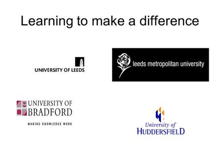 Learning to make a difference. Developing a community of practice What supports service users and carers to get involved? Building on good practice in.