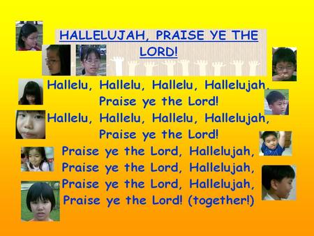 I’m singing for my LORD I’m singing for my Lord Everywhere I go Singing of His wondrous love That the world may know How He saved a wretch like me By His.